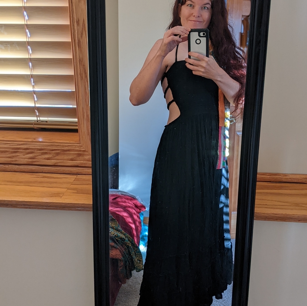 Extratropical Fancy Beachy Maxi Dress "Free People"